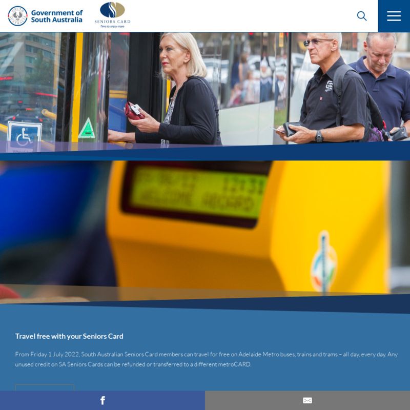 SA Senior Card: Permanent Free Public Transport Access