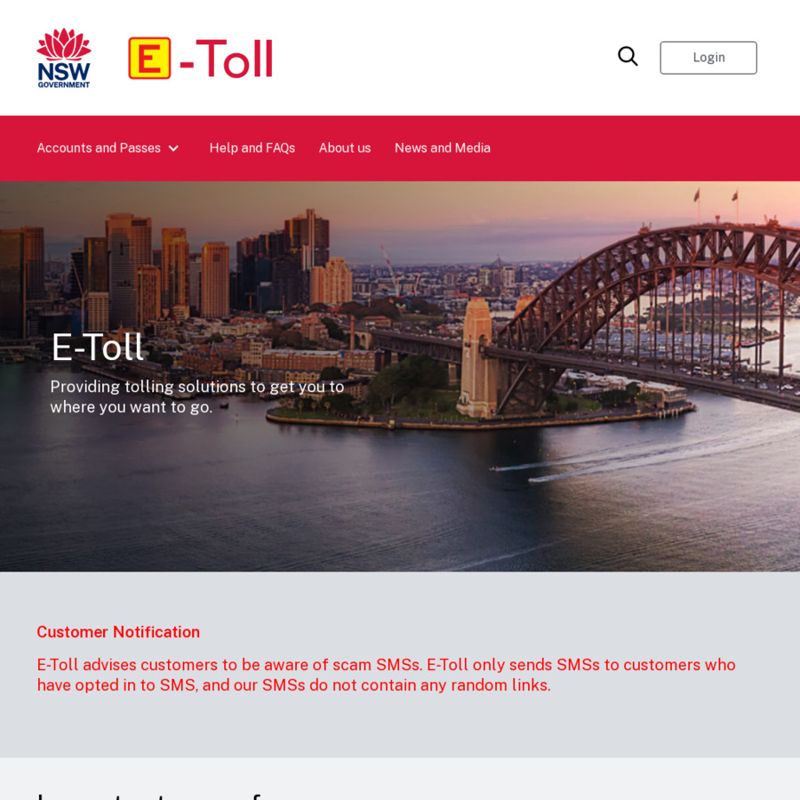 NSW Tolls: Transfer LinkT to E-Toll, Save