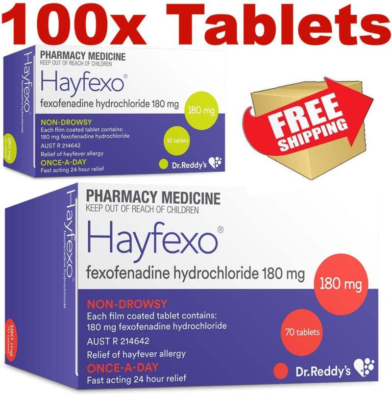 Hayfexo Fexofenadine 180mg Hayfever Relief