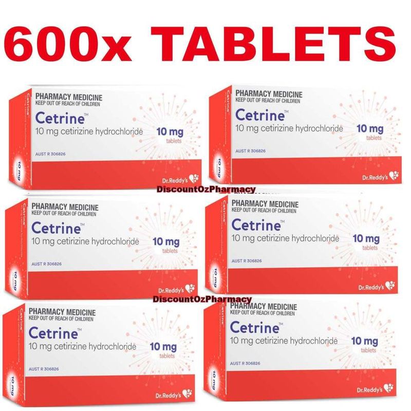 200x 400x 600x Cetirizine 10mg - Exp: End June 2027, HUGE ALL TIME LOW CLEARANCE OFFER