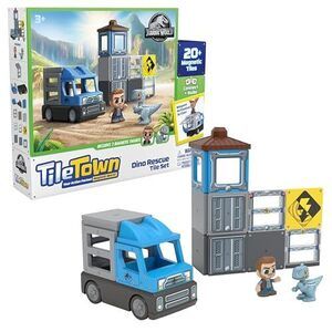 Tile Town Jurassic Dino Magnetic Tiles