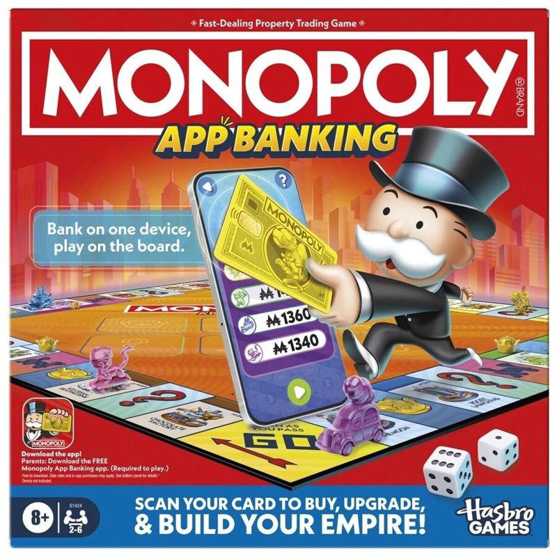 Monopoly App Banking Game - Assorted - One Size