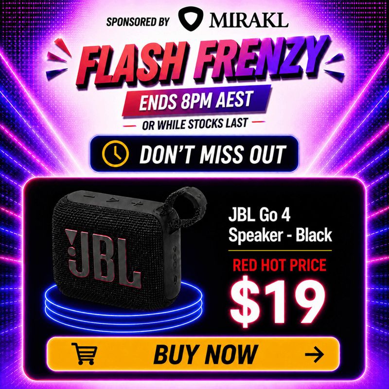 JBL Go 4 Speaker - Black