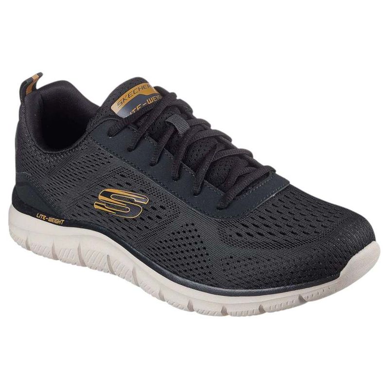Mens Skechers Track - Leshur Shoes Black - 7 US / Black
