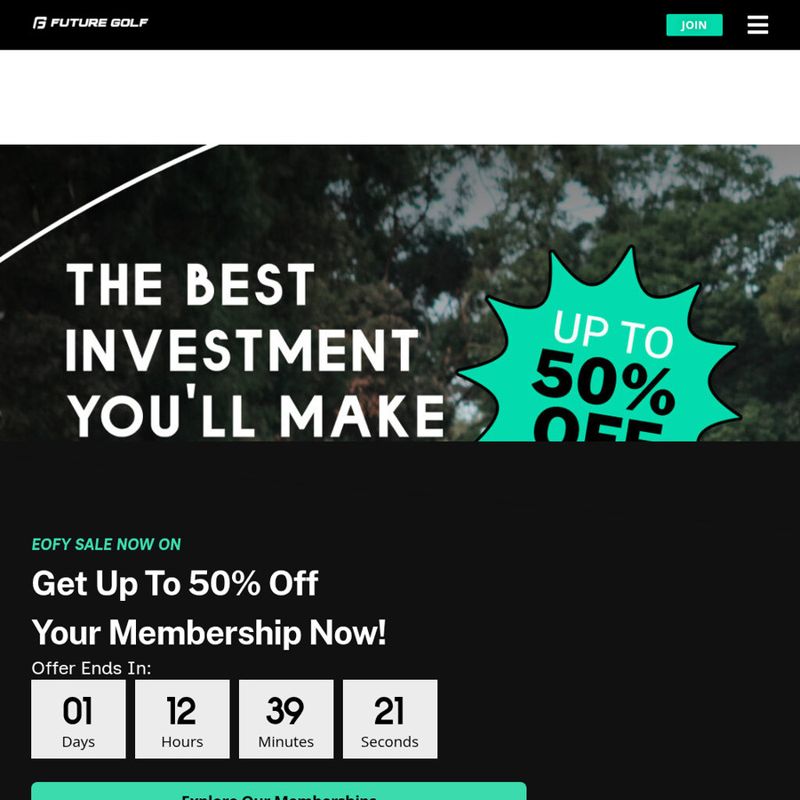 Future Golf Annual Membership – 30-+ Bonus Voucher