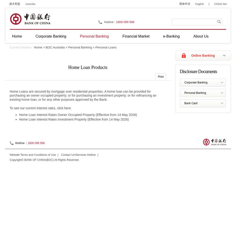 Bank of China Home Loan - ,888 Cashback + Fee Waiver