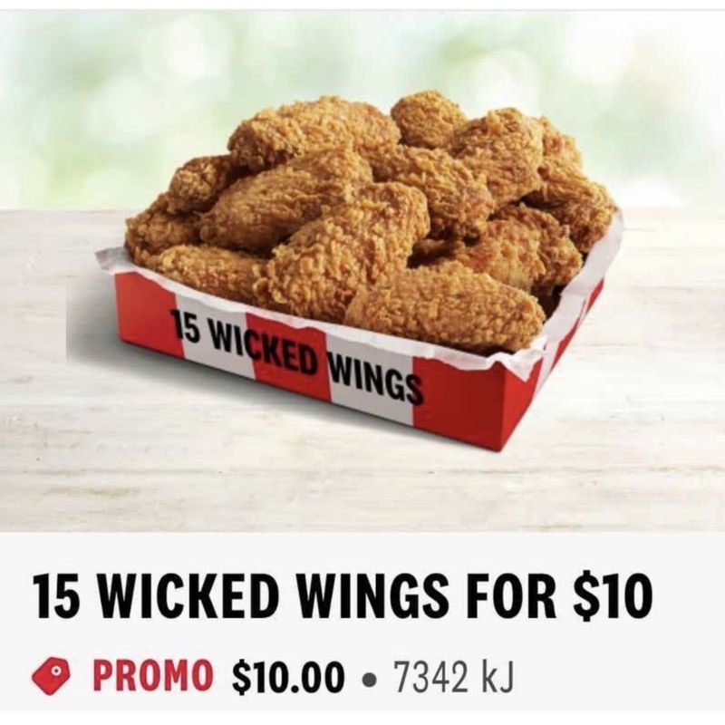 15 Wicked Wings (14 & 28 July, App Only, Pick Up)