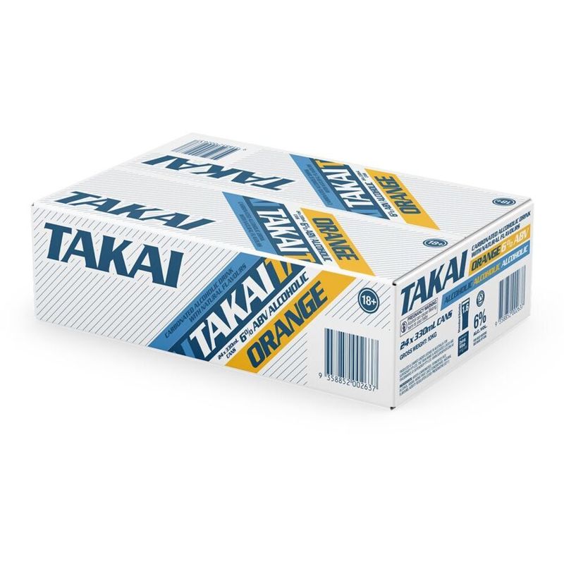 Takai Hard Orange 330ml 24-Pack
