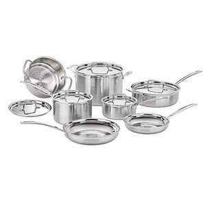 Cuisinart MCP-12N 12-Piece Stainless Steel Cookware