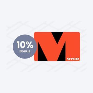 10% Bonus Value on Myer Gift Cards (In-Store)