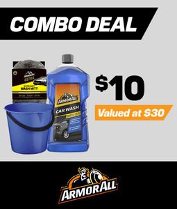 Armor All Bucket Wash Combo (Mitt, Car Wash, Bucket)