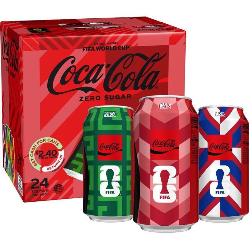 Coca-Cola Varieties 24 x 375ml Half Price