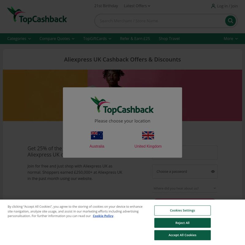 AliExpress: 25% Uncapped Cashback