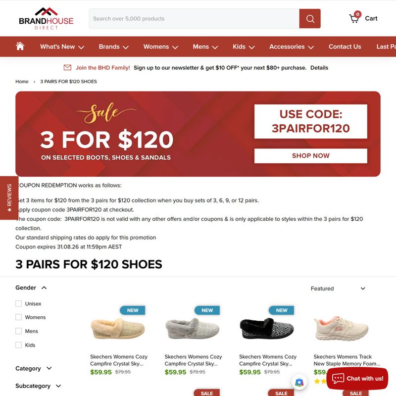 3 Pairs of Selected Shoes
