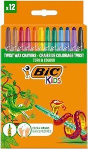 BIC Kids Turn & Colour Crayons 12 Pack