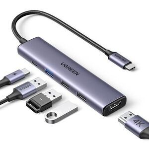 UGREEN 5-in-1 USB-C Hub with 4K HDMI, 100W PD