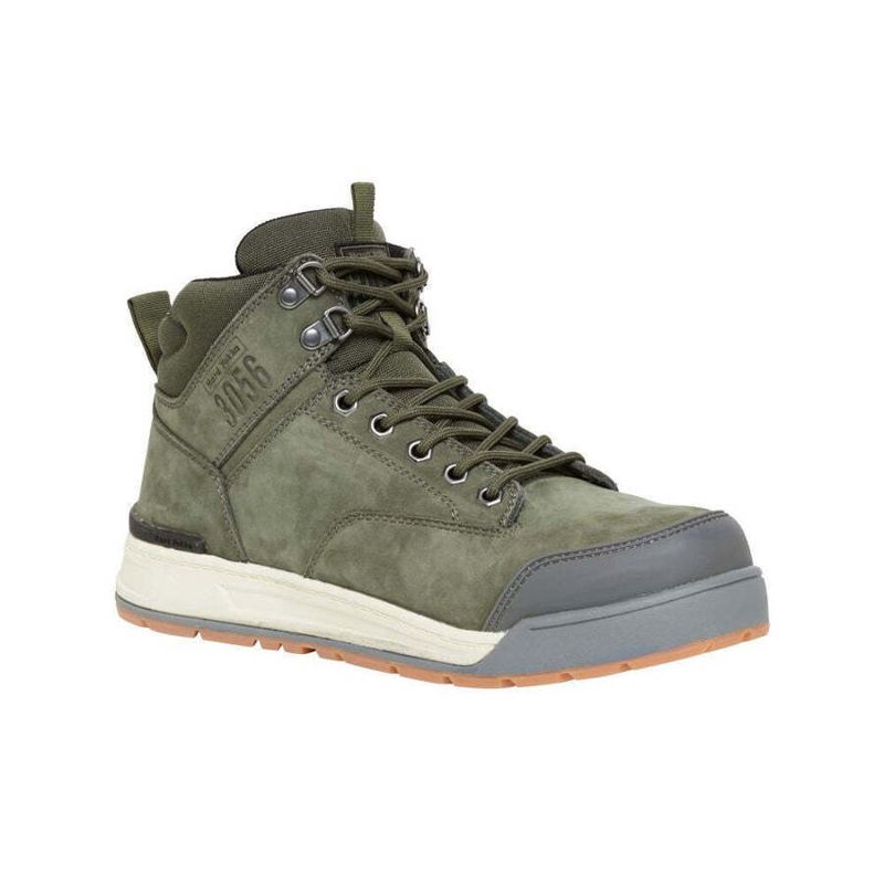 Hard Yakka 3056 Mens Side Zip Safety Boots (Olive)