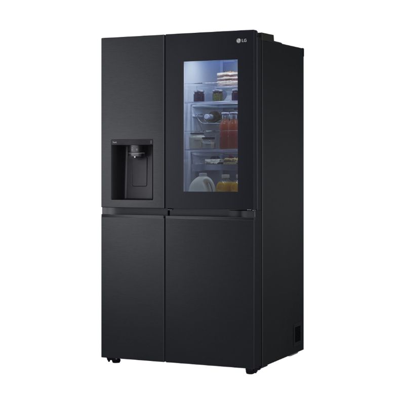 LG 635 Litre Side by Side Instaview Fridge - Matte Black