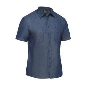 Bisley Men's Short Sleeve Denim Work Shirt –+ 7% Cashback