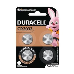 Duracell CR2032 Lithium Coin Battery 4-Pack