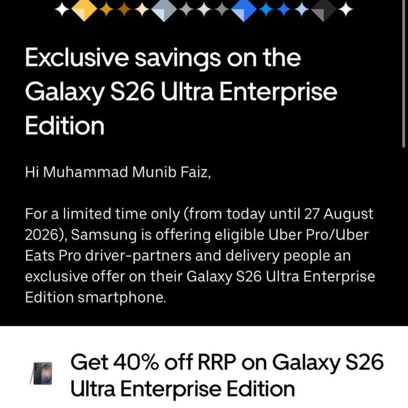 Samsung Galaxy S26 Ultra - with 40% RRP Discount
