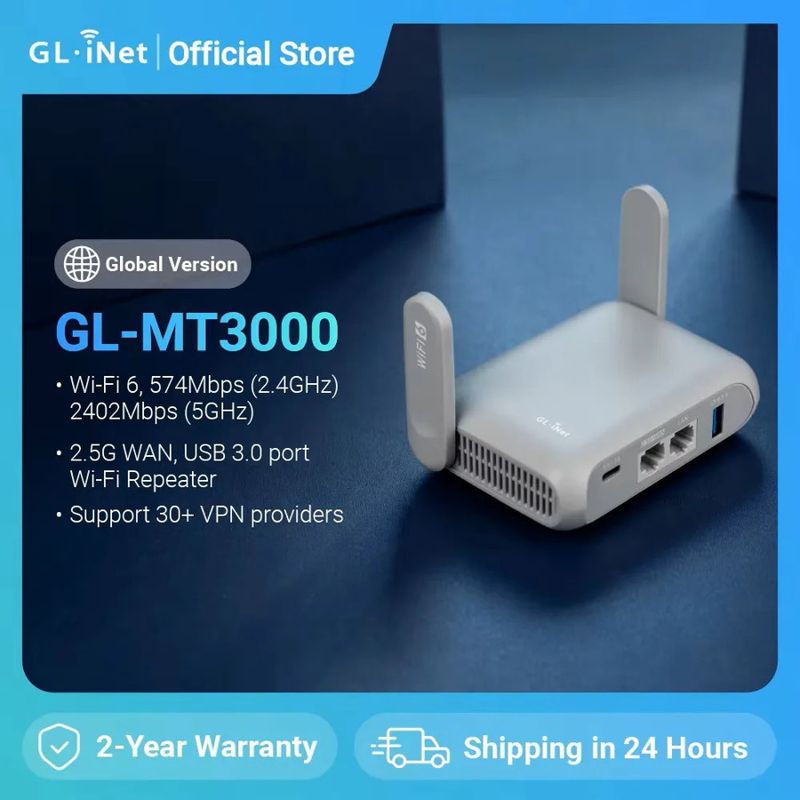 GL.inet GL-MT3000 Beryl AX Wi-Fi 6 Router