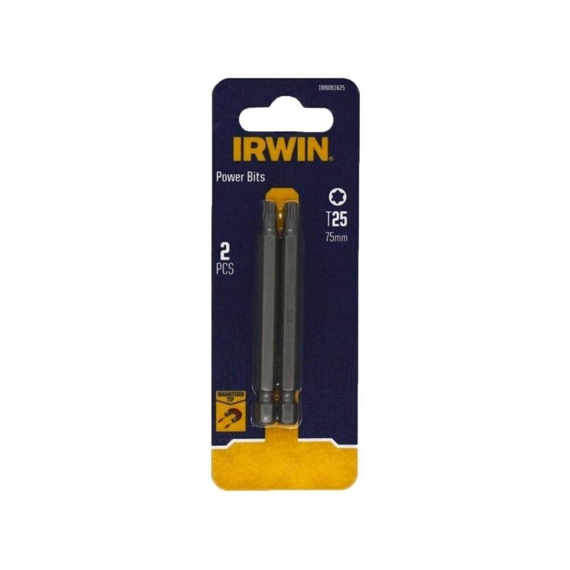 Irwin 75mm T25 Magnetic Drive Bits 2 Pk