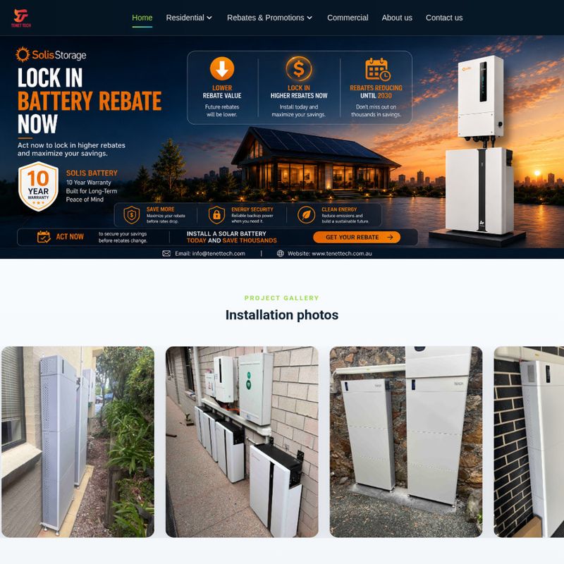 Pylontech 5kW Inverter + 20kWh Battery Installed