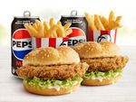 KFC Double Tender Burger Combo for Two (Pick-up)