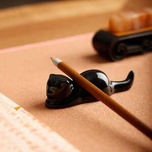 Handmade Porcelain Cat Brush Rest