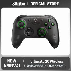 8BitDo Ultimate 2C Wireless Controller – Transparent Black