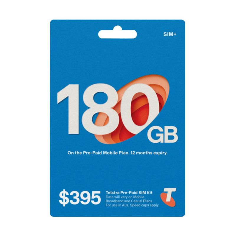 Telstra 345GB Pre-Paid SIM Kit