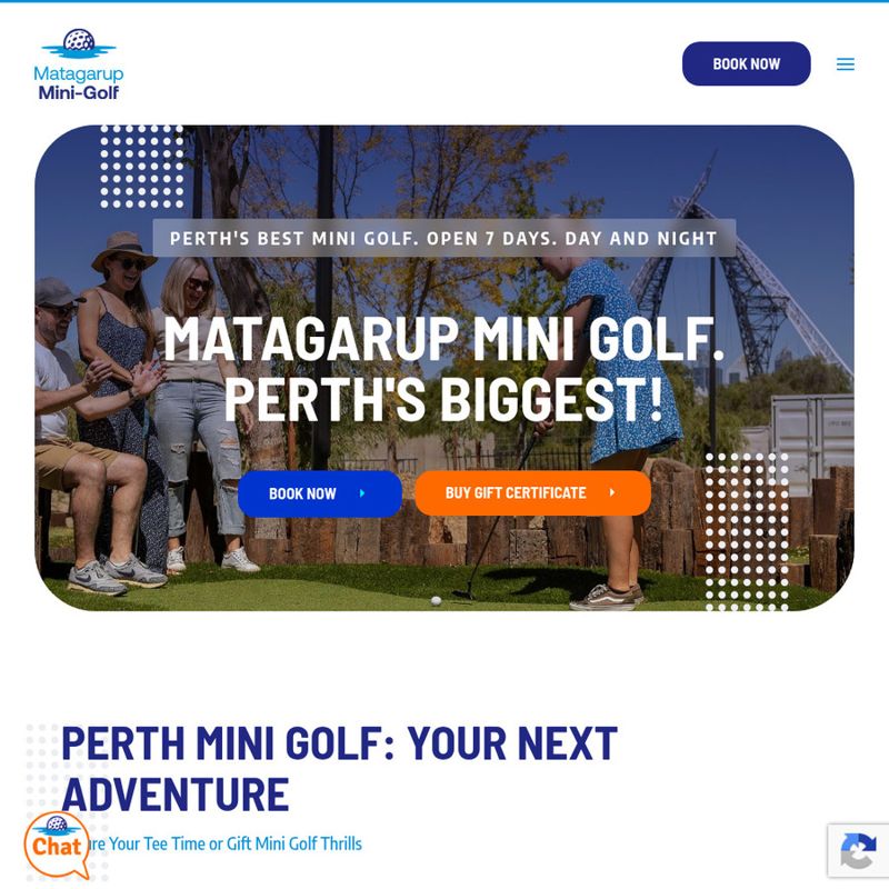 Free Parent Entry - Matagarup Mini Golf Perth