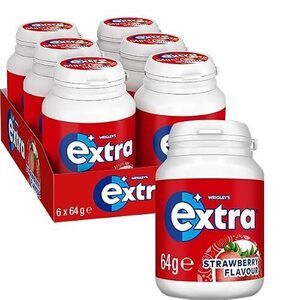 Extra Strawberry Sugar-Free Gum 64g 6-Pack RRP