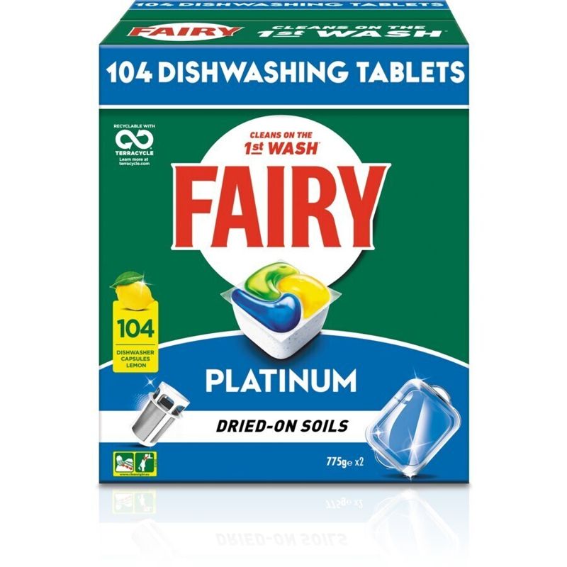 Fairy Platinum Dishwashing Tablets 104-pack