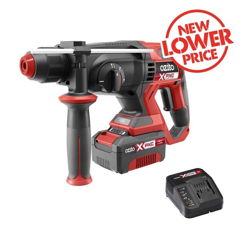 Ozito PXC 18V Rotary Hammer Drill Kit