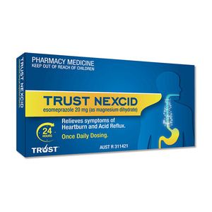 Nexcid Esomprazole 20mg Heartburn Relief 14-pack