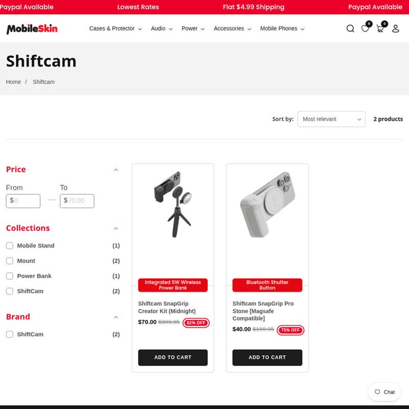 Shiftcam SnapGrip Pro Stone MagSafe Mobile Grip