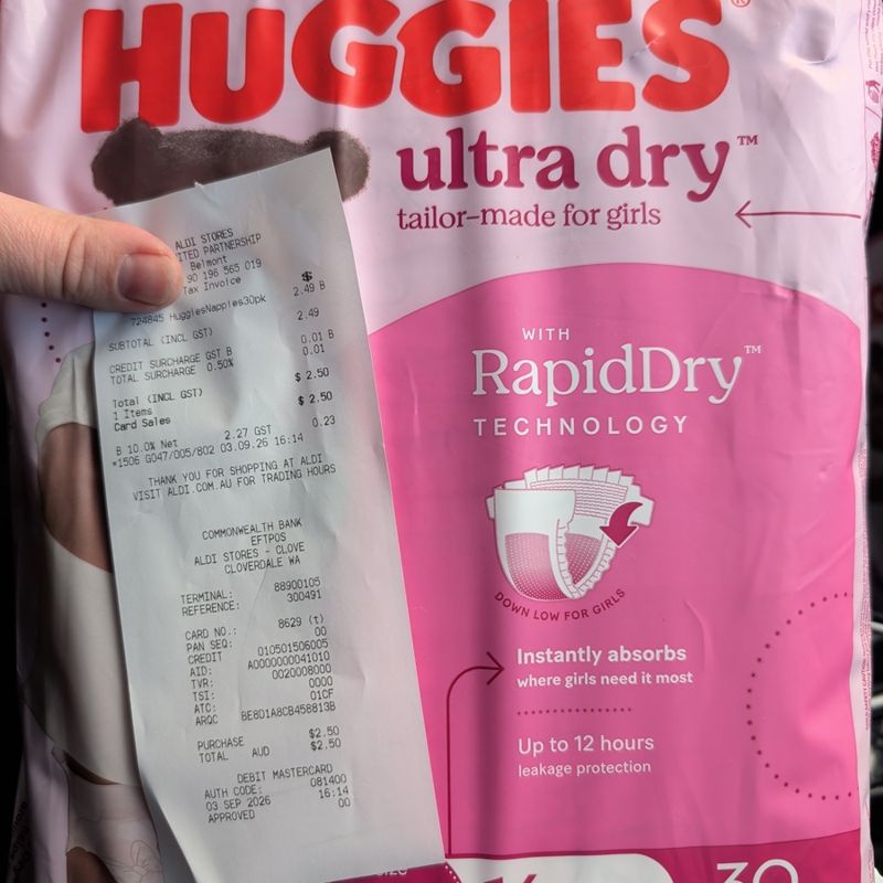Huggies Ultra Dry Nappies 30-Pack