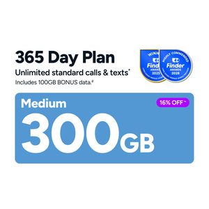 Kogan Mobile 365-Day Prepaid Plan: 300GB