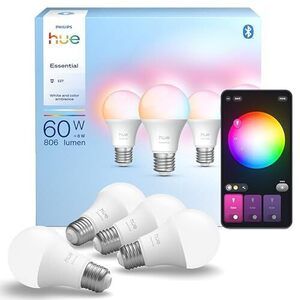 Philips Hue Essential A60 4-Pack Smart Bulbs E27