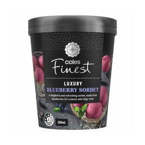 Coles Finest Luxury Blueberry Sorbet 500mL