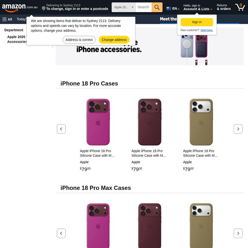 Apple iPhone 18 Pro/Pro Max Silicone Case
