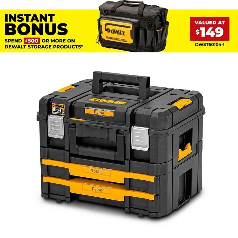 DeWalt DWST83395-1 TSTAK 2pce Storage Set - Free C&C
