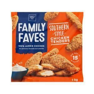Family Faves Chicken Tenders 1kg Half Price at Coles