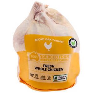 Broad Oak Farms Whole Chicken /kg