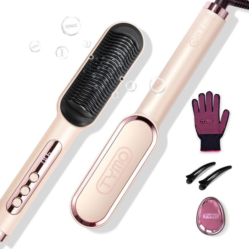 TYMO Ring Plus LED Hair Straightener Brush