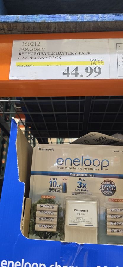 Panasonic Eneloop Rechargeable Battery Pack