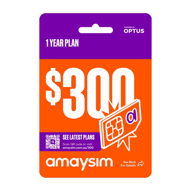 Amaysim Unlimited 240GB 12-Month Plan: + $85 Cashback