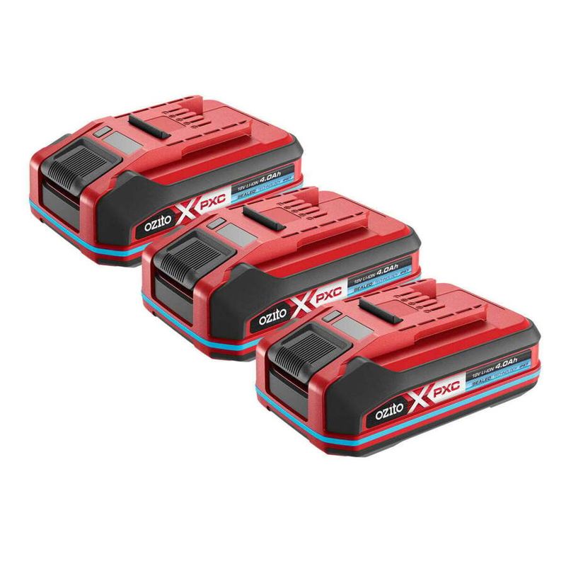 Ozito PXC 4.0Ah Sealed Compact Battery Triple Pack
